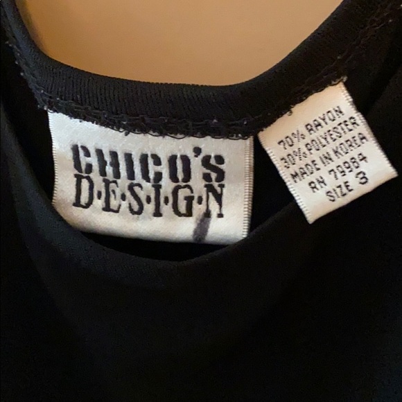 CHICOS BLACK TANK TOP R - Picture 2 of 3